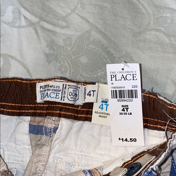 NWT Children’s Place Khaki Cargo Shorts, sz. 4T - Picture 3 of 3